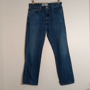 Levi's 505 Men's Regular Fit Straight Leg Blue Denim Jeans  Jeans